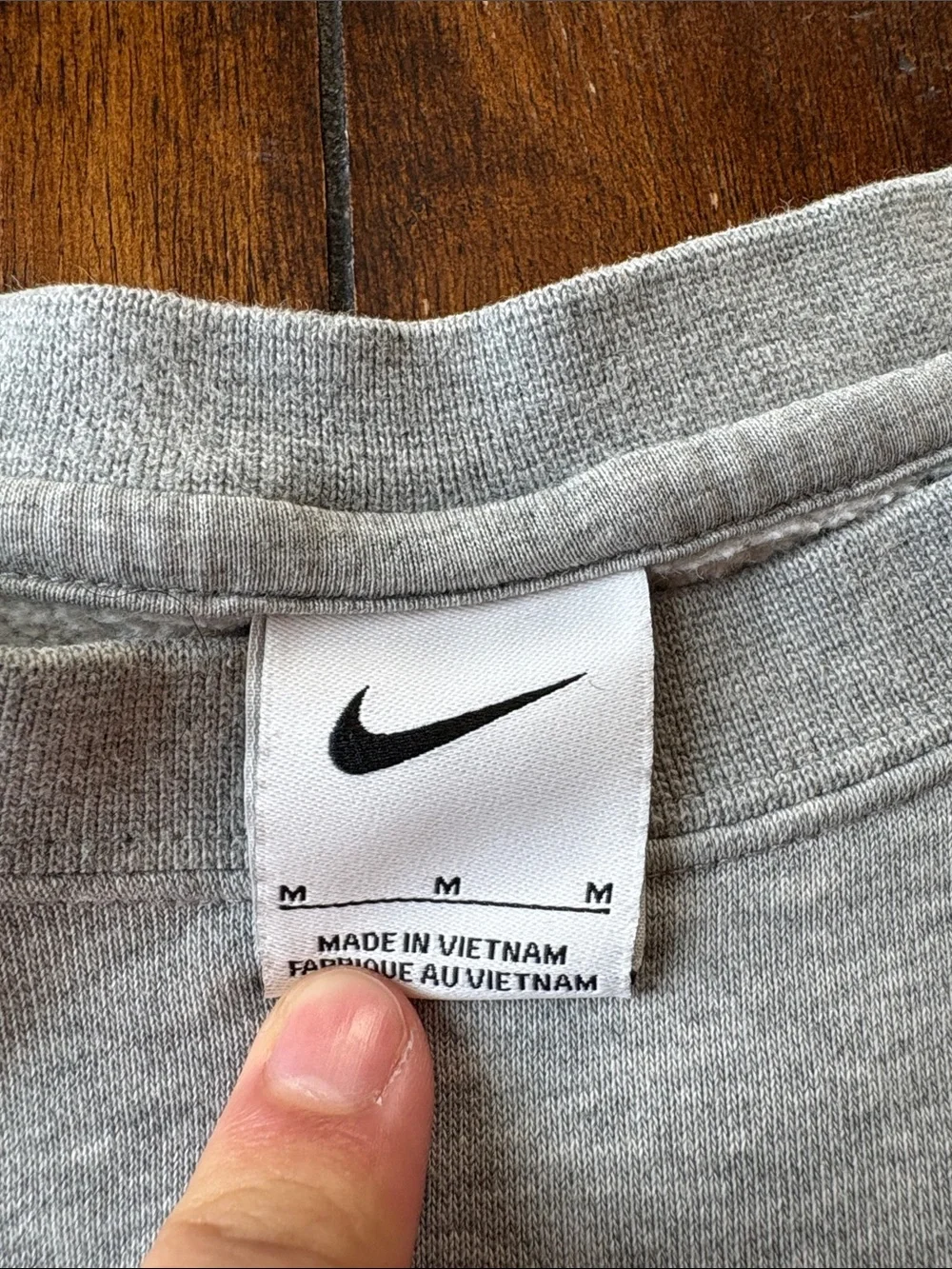 Nike Gray Tarleton Texans Crewneck with Purple Logo